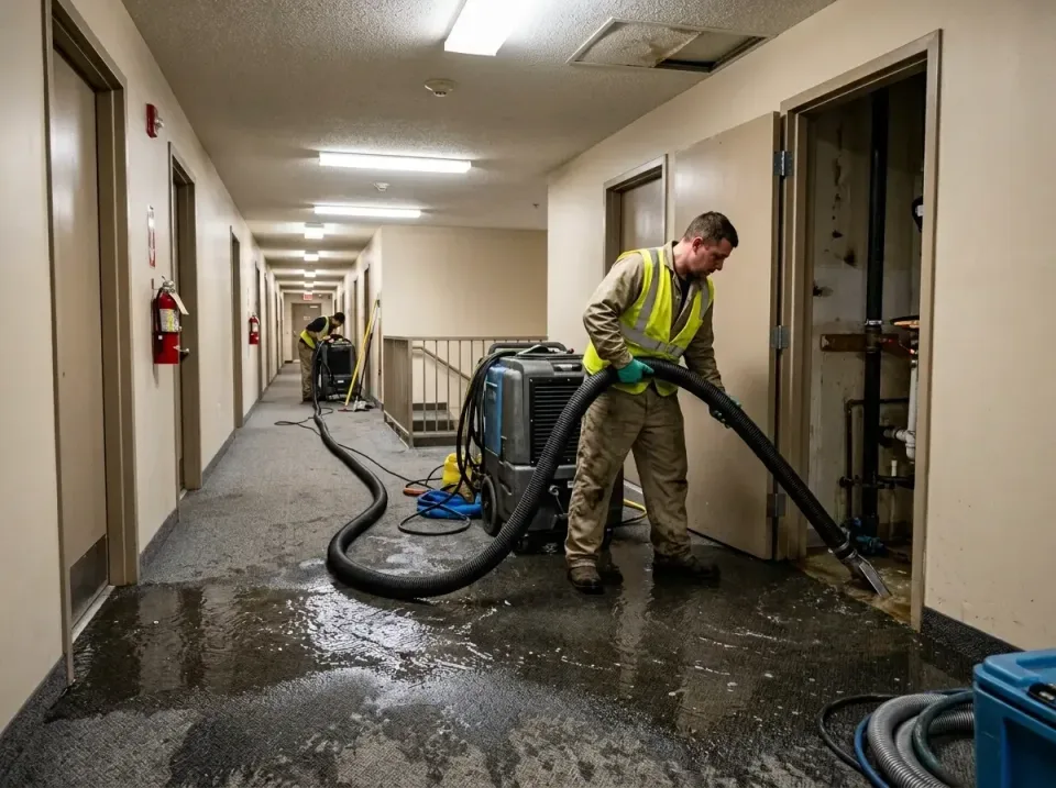 multi-unit-apartment-hallway-f-005 — frequently asked questions, Emergency Burst Pipe Water Extraction & Removal in Telford,…